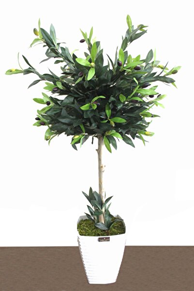 Yapay Çiçek Deposu Yapay Zeytin Ağacı Melamin Saksılı 90 Cm