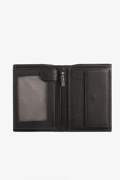 GUARD Multi-Compartment Black Leather Men's Wallet 62