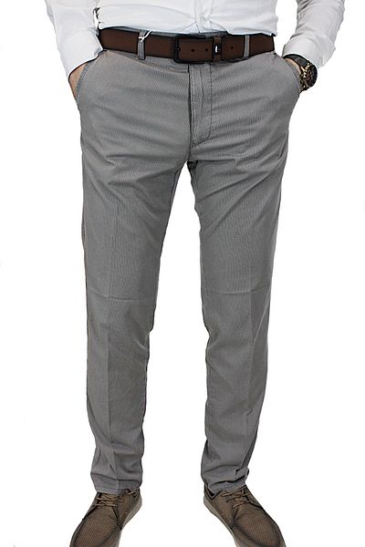 TANİŞ GİYİM Patterned Lycra High Waist Linen Trousers