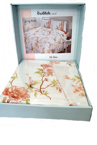 Özdilek Single Pique Set Living Roses