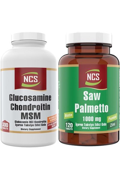 NCS Glucosamine Chondroitin Msm Hyaluronic Acid 300 Tablet Saw Palmetto 120 Tablet