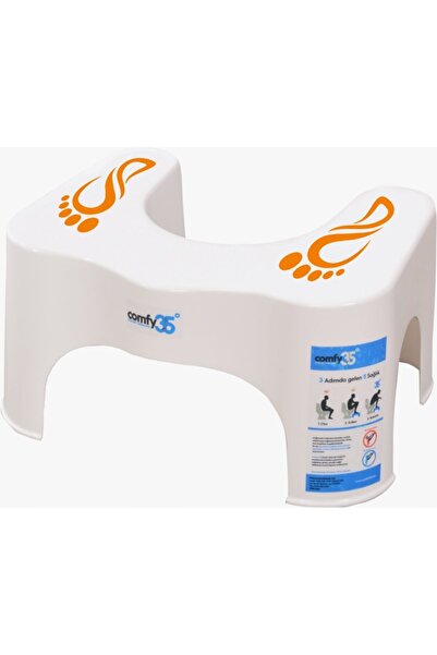 Comfy35 Klozet Taburesi Klozet Ayaklığı Turuncu