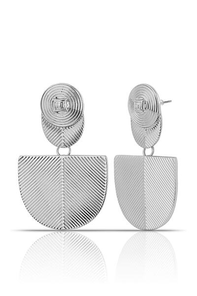 Forentina Women's Geometric White Earrings PS1211