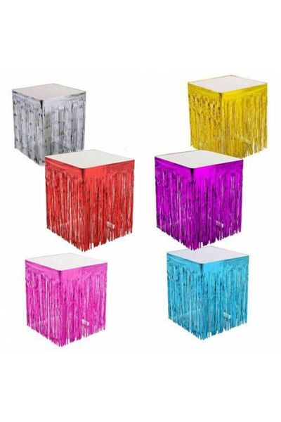 TATLI GÜNLER Table Side Skirt Tassel Metallized Gold Gold
