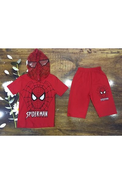 Dastini Boy's Spiderman Shorts Suit