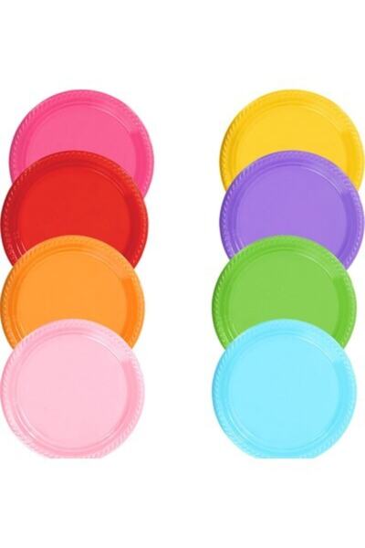 TATLI GÜNLER Tabak Plastik Mavi 25 Adet