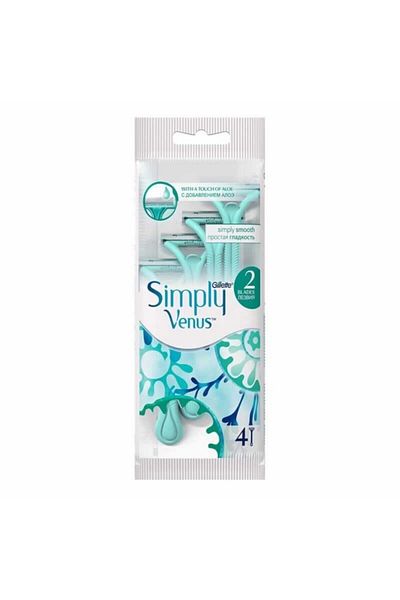 Gillette Simply Venus 2 Disposable Razor Blades Set of 4
