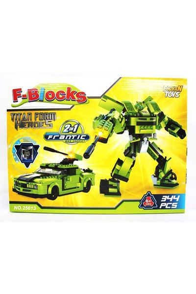 Furkan Toys F-blocks Titan Form 2in1 Lego Set 344 Pieces Fr37401
