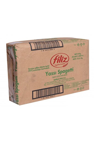 FİLİZ Makarna Yassı Spagetti 500gr - 20'li Koli