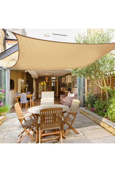 Ekodoğa Gölgelik File Krem 4x4 Metre Bahçe Gölgelik Filesi Gölgelik Örtü Gölg...