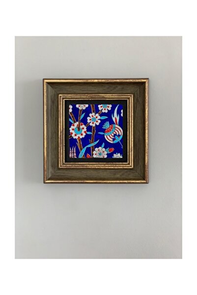 Oscar Stone Decor Çerçeveli Taş Duvar Dekoru 20 X 20 Cm Çini Desen