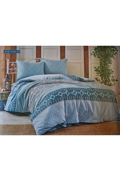 BIENLINE طقم لحاف فردي باللون الفيروزي العتيق