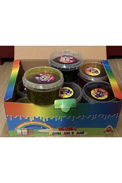 Elif 12 Adet Pofuduk Baba Simli Slime