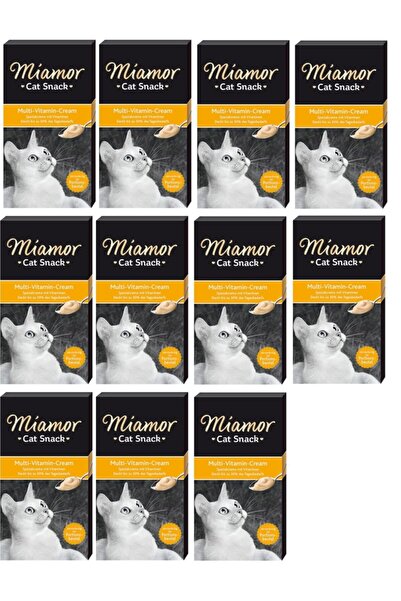 Miamor Cream Multi-vitaminli Kedi Ödülü 6 X 15 gr 11 Li Eko Paket