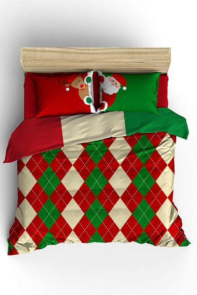 Helen George Double Santa Duvet Cover Set