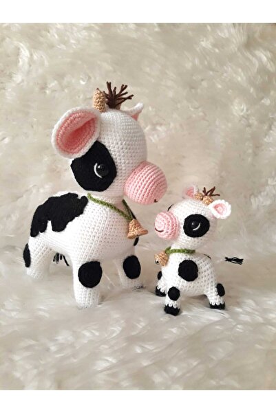OYUNCAKPARK Buzu Sevimli Buzağı Ve Buzi Amigurumi Organik Oyuncak