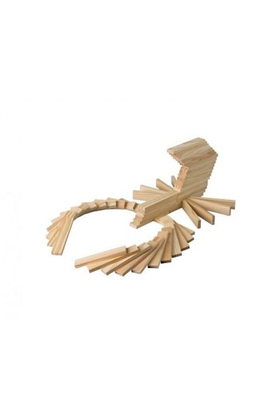 Redka Red City Wooden Block Educational and Imagination Enhancing Natural Toy Box Game Mind Game