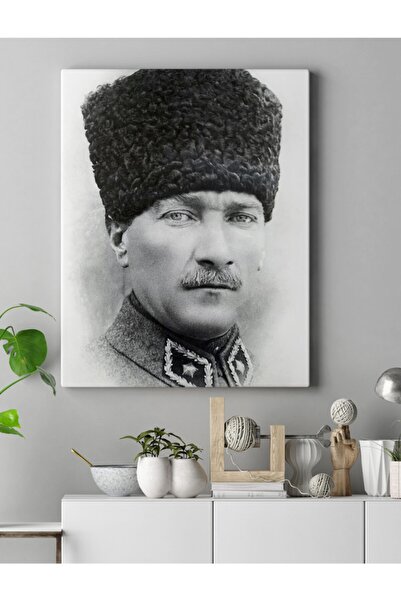 KanvasSepeti 40x30cm Küçük Boy Atatürk Tabloosu