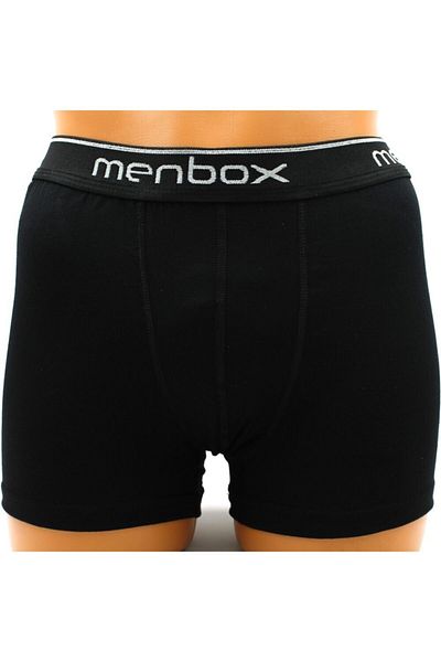 MENBOX Ανδρικό μαύρο μπόξερ 5 τεμαχίων
