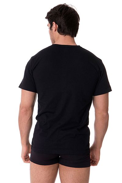 DOREA Men's 5 Pieces Black Single Jersey Crew Neck