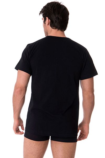 DOREA MEN'S 5 PIECES BLACK ORNAMENT V-NECK