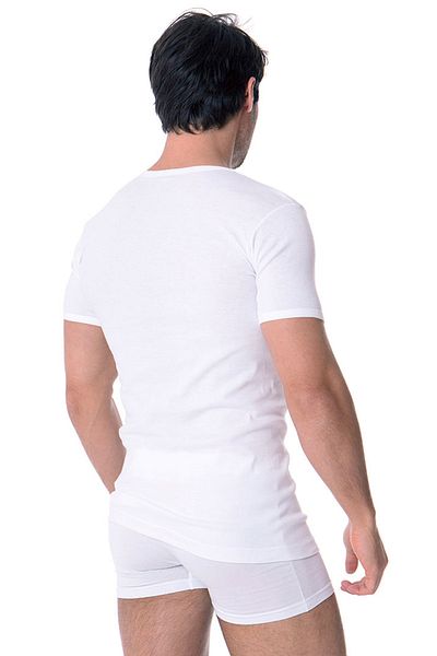 DOREA Men's Rib Ribbed V-Neck Undershirt