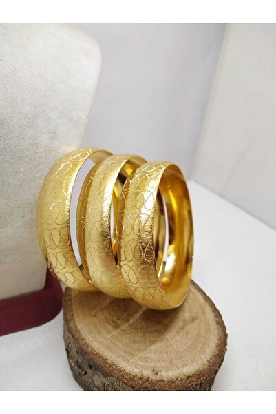 TAKI TASARIM 1.5 Cm Bilezik Kuyumcu Model Altın Kaplama 1 Adet