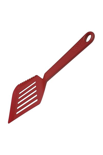 Joseph Joseph 10052 Serrated Mouth Wide Spatula Red