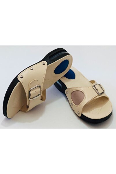 Icemen Vixen Pro Anatomik Ve Ortopedik Air Tabanlı Topuk Dikeni Ve Kemik Çıkıntısı (bunyon) Için Terlik Bej