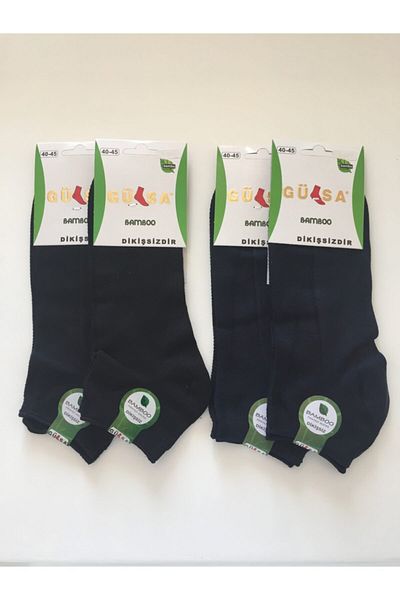 Gülsa Άνετες αθλητικές κάλτσες 4 συσκευασιών Bamboo Black Navy Blue
