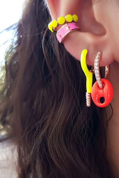 MorMajor Silver Tekli V Ithal Gümüş Küpe