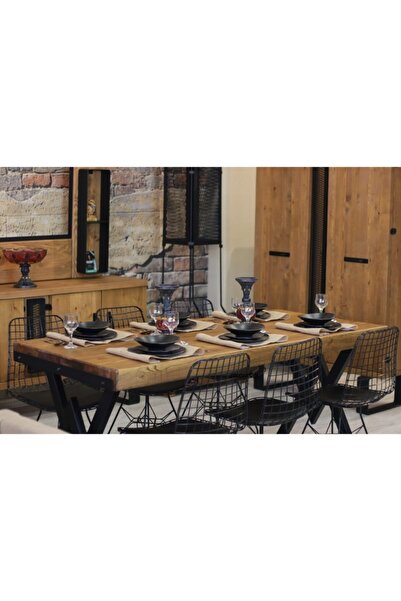 NT Concept Ntconcept Mira Masif Ağaç Mutfak Masası(85cm-125cm Masa)