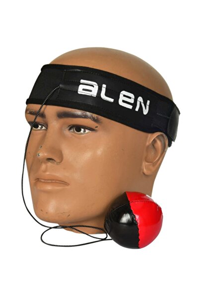 ALEN SPOR Boks Reflex Kafa Topu Kırmızı Siyah