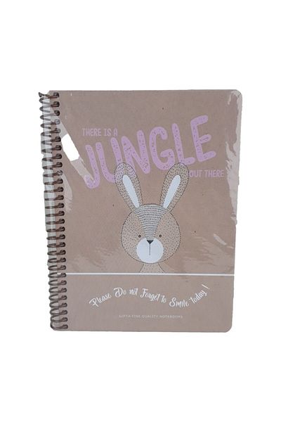 Gıpta Jungle Out Spiral 120 coli Caiet cu copertă pătrată 19x26