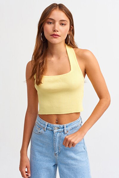 Dilvin Γυναικείο ανοιχτό κίτρινο 2657 λουράκι για λαιμό 101A02657