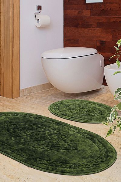 Alanur Home Damaks Οβάλ Βαμβακερό Σφουγγαρίστρα 2 Συσκευασιών Αντίκα Πράσινο
