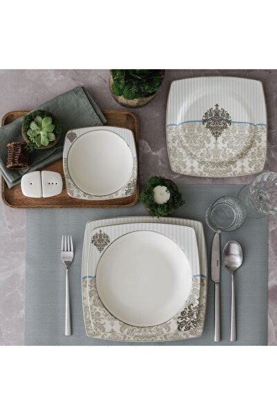 Güral Porselen 85 Parça Yuvarlak Bone Yemek Takımı - 5442