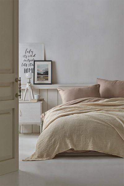Berolige 100% Cotton 4 Layers Muslin Double Pique Bedspread