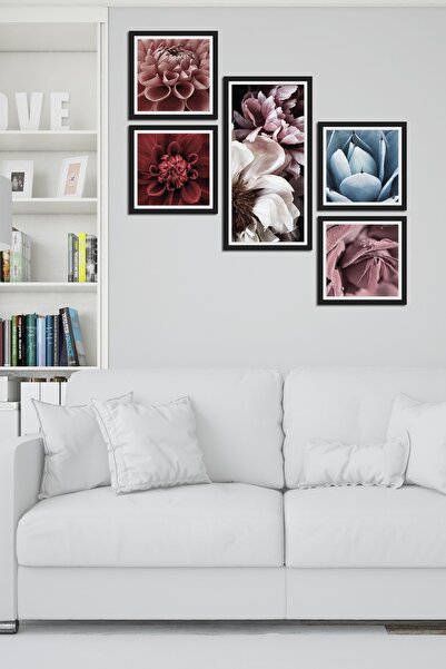 Cadran Collage Style 5 Parçalı Mdf Tablo Atf217
