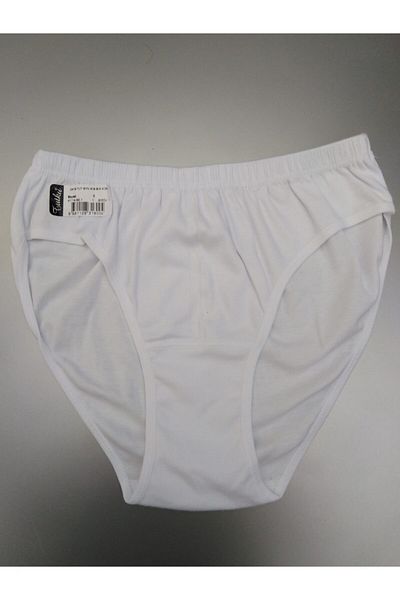 Tutku Women's Solid Colored Thick Elastic Bato Panties, Size Medium, Pack of 6