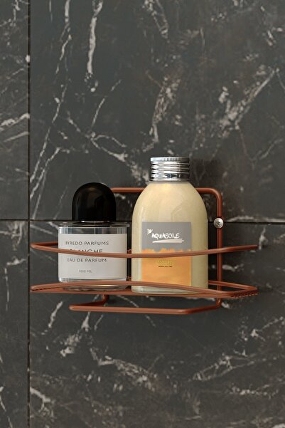 Teknotel Tek Katlı Banyo Rafı Bakır Bk004