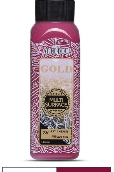 Artdeco Gold Multi-surface Akrilik Boya 140ml Antik Kırmızı 230