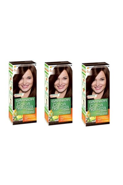 Garnier No:4 Kahve Color Natural Boya 3 Lü Set