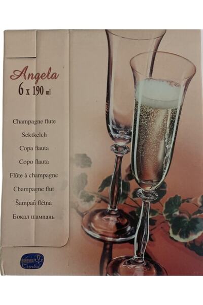 Bohemia Cristal Angela 6 Parça Kadeh Seti 190 Ml
