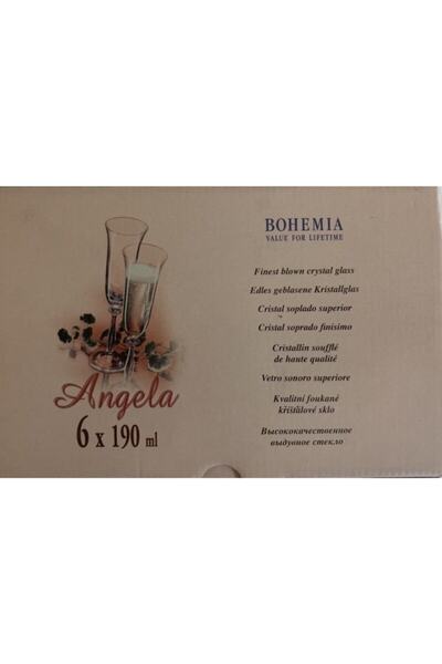 Bohemia Cristal Angela 6 Parça Kadeh Seti 190 Ml