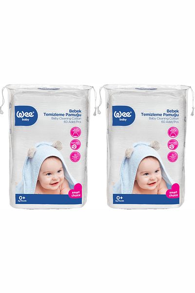 Wee Baby Baby Cleaning Cotton 2 Pack
