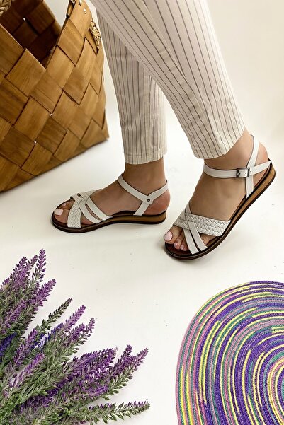 Ülkü Yaman Collection Genuine Leather Women's Sandals