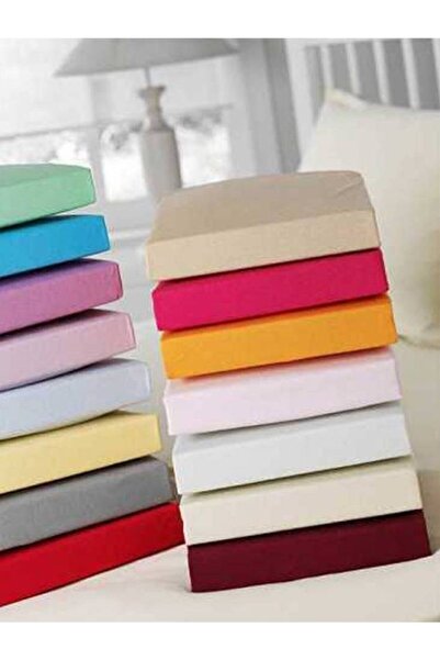Taç Çarşaf Seti Penye Fitted Lastikli 160x200 Çift Kişilik