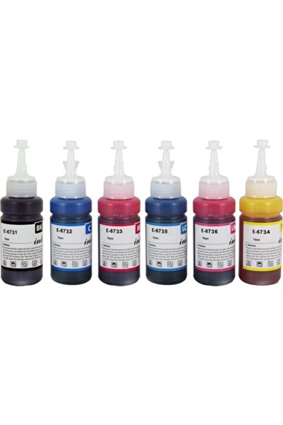 EPSON Premium® L805 Uyumlu 6 Renk Kaliteli Mürekkep Seti