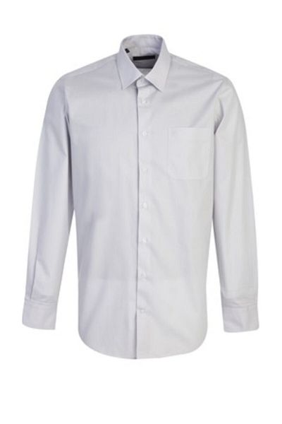 Tempee Men's Gray Long Sleeve Classic Shirt